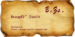 Buzgó Zsolt névjegykártya